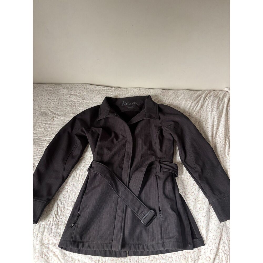 North End Sport Ladies Belted Soft Shell Jacket Size M Zip Up Coat